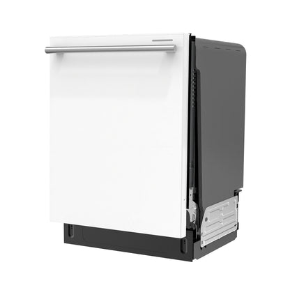 Stella 24 in. Built-in Dishwasher in White, Tall Tub, Top Touch Control, Fingerprint-Resistant Stainless Steel Dishwasher, Quiet 44 dBA, Soil-Sensing Capable, NSF & ENERGY STAR - Forno Appliances