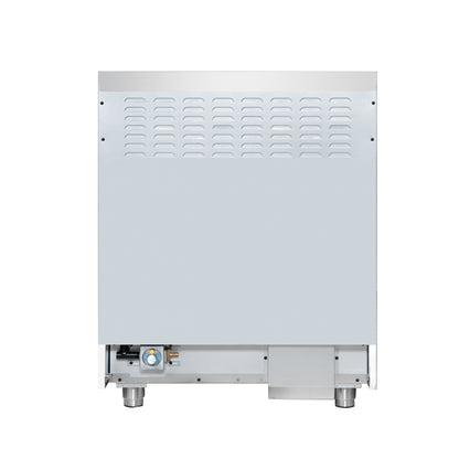 Cocina independiente Forno Massimo de 30 pulgadas con doble combustible, color negro y accesorios de latón antiguo, 4 quemadores y horno de convección de 4.32 pies cúbicos.