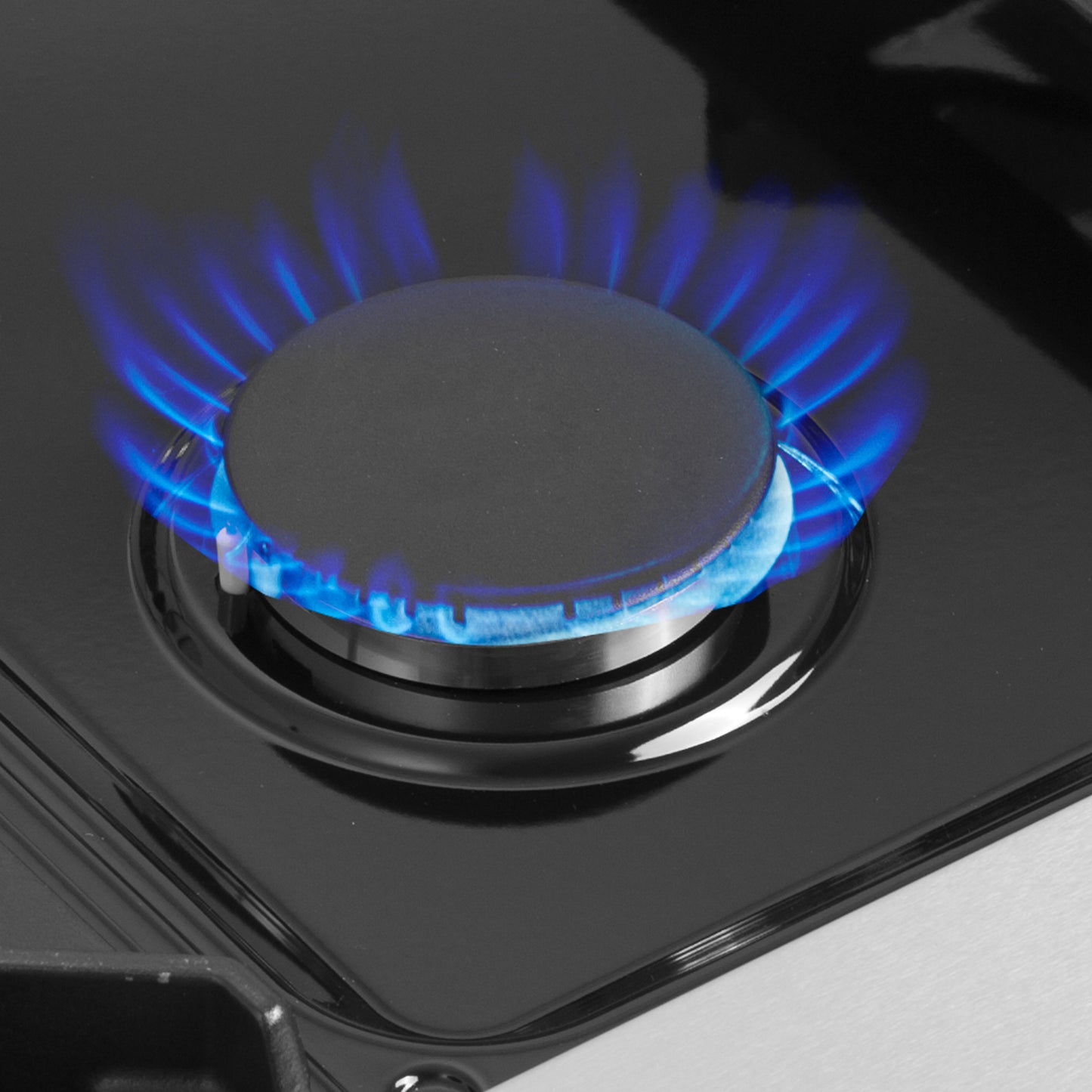 Cocina independiente de combustible dual con puerta francesa Forno Galiano de 36 pulgadas, color blanco