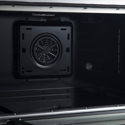 Cocina de doble combustible Forno Marco de 36 pulgadas, acero inoxidable, 6 quemadores, 67,000 BTU, horno de convección real, eficiencia energética