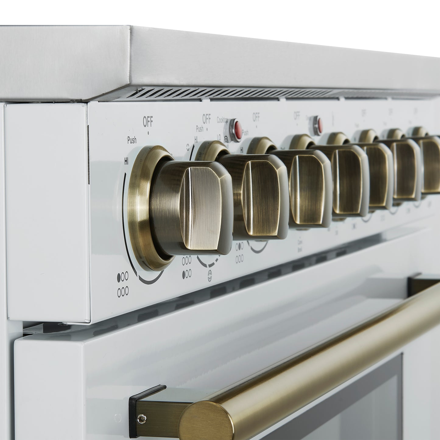 Cocina eléctrica independiente Forno Paolo de 36 pulgadas, color blanco, acero inoxidable, 5.44 pies cúbicos, horno de convección real, eficiencia energética