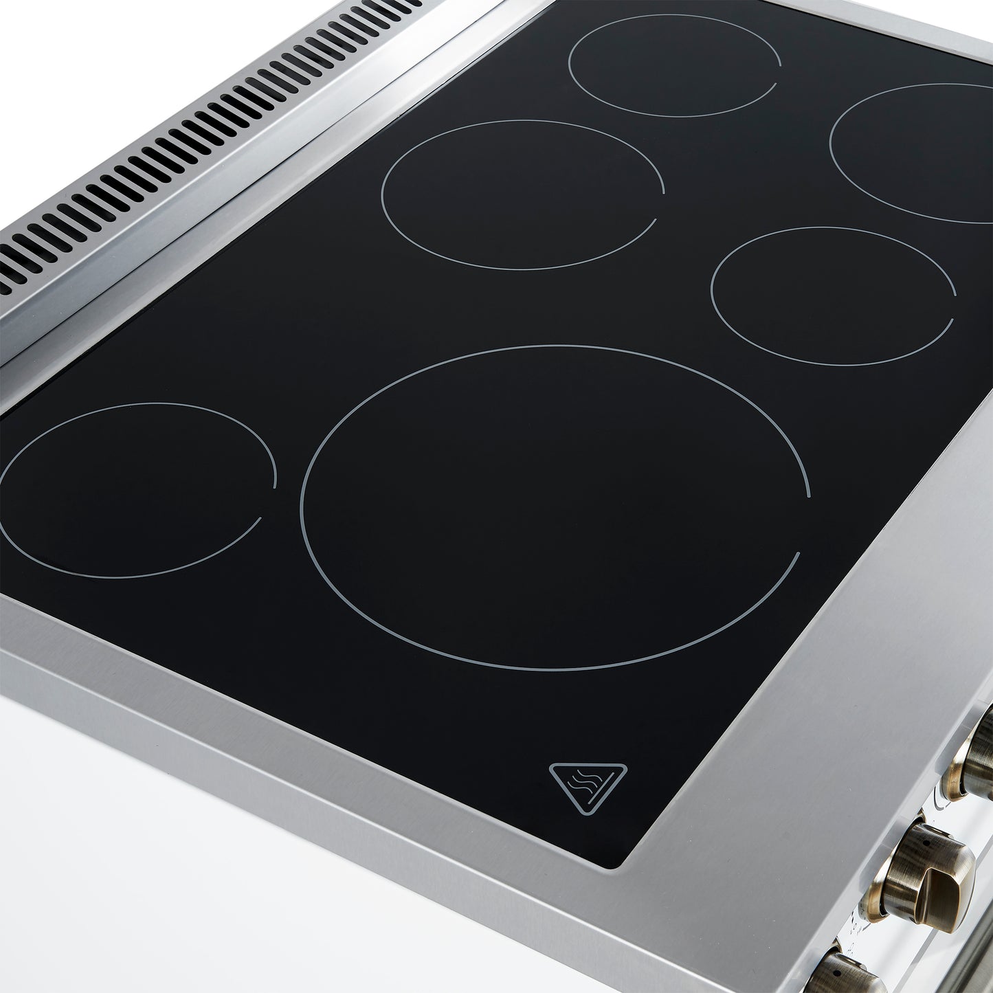 Cocina eléctrica independiente Forno Paolo de 36 pulgadas, color blanco, acero inoxidable, 5.44 pies cúbicos, horno de convección real, eficiencia energética