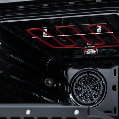 Cuisinière électrique autonome Forno Loiano de 24 pouces, noire, version Canada, prise et cordon inclus