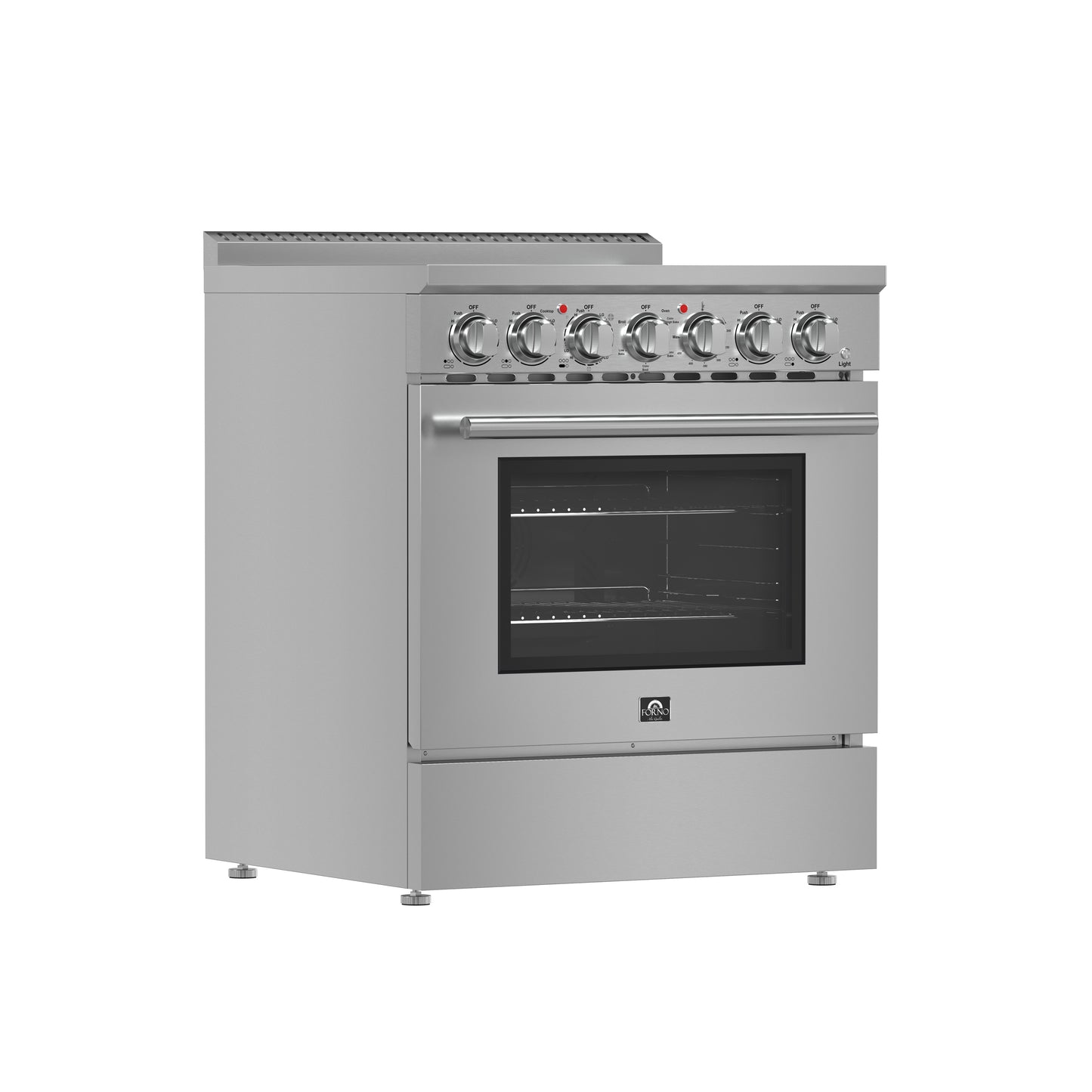 Cocina eléctrica independiente Forno Paolo de 30 pulgadas, acero inoxidable, 4.38 pies cúbicos, horno de convección real, eficiencia energética