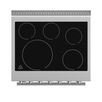 Cocina eléctrica independiente Forno Paolo de 30 pulgadas, acero inoxidable, 4.38 pies cúbicos, horno de convección real, eficiencia energética