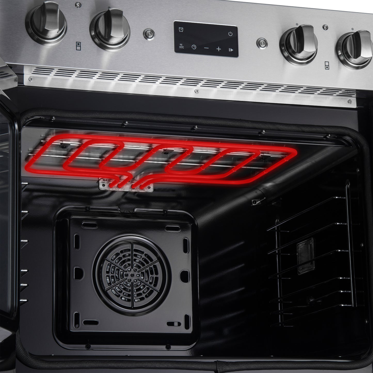 Horno de pared eléctrico doble Forno Asti de 30 pulgadas con puertas francesas superiores en acero inoxidable, 7.36 pies cúbicos, doble convección real, 7200 W, freidora de aire, sous vide, autolimpieza