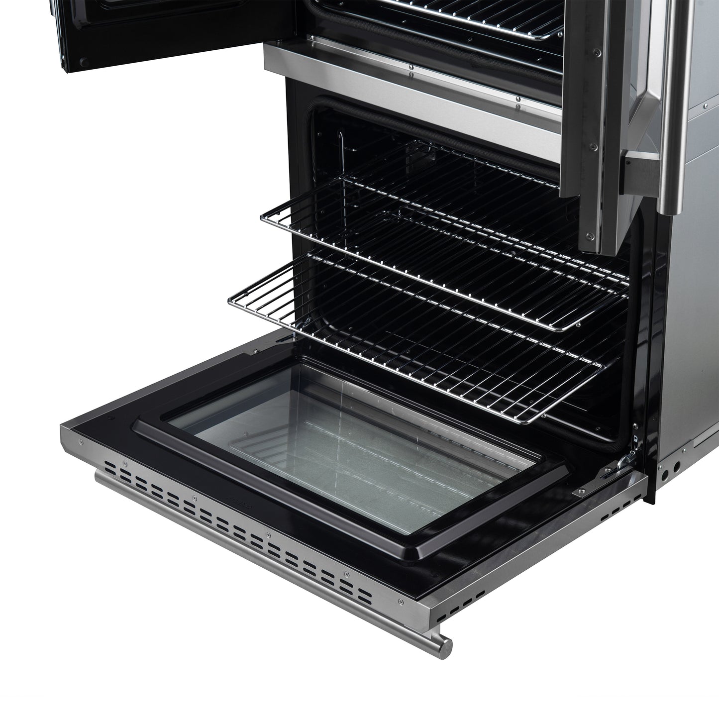 Horno de pared eléctrico doble Forno Asti de 30 pulgadas con puertas francesas superiores en acero inoxidable, 7.36 pies cúbicos, doble convección real, 7200 W, freidora de aire, sous vide, autolimpieza