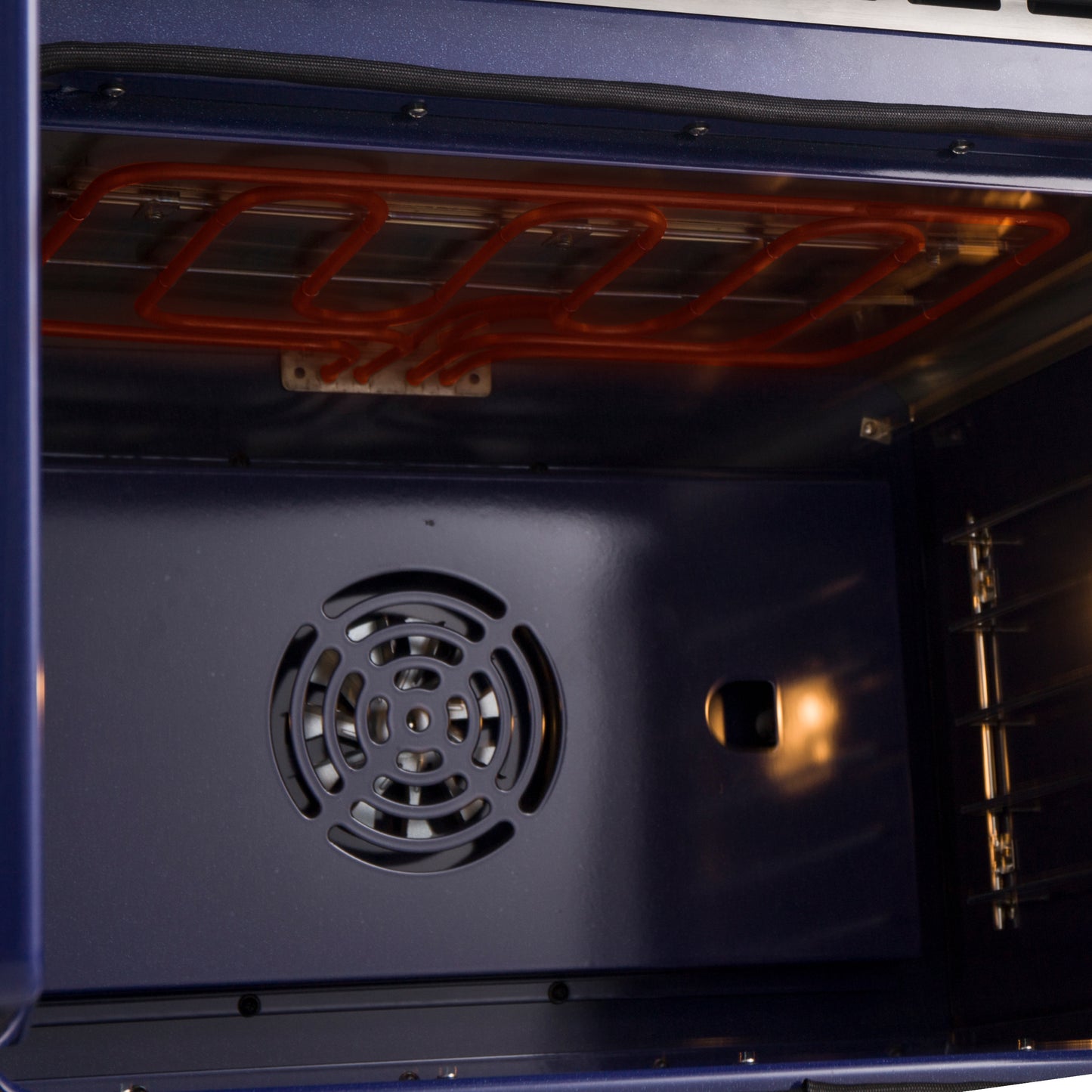 Horno eléctrico de pared Forno Gallico de 30 pulgadas con puerta francesa, acero inoxidable, convección real, freidora de aire y autolimpieza.