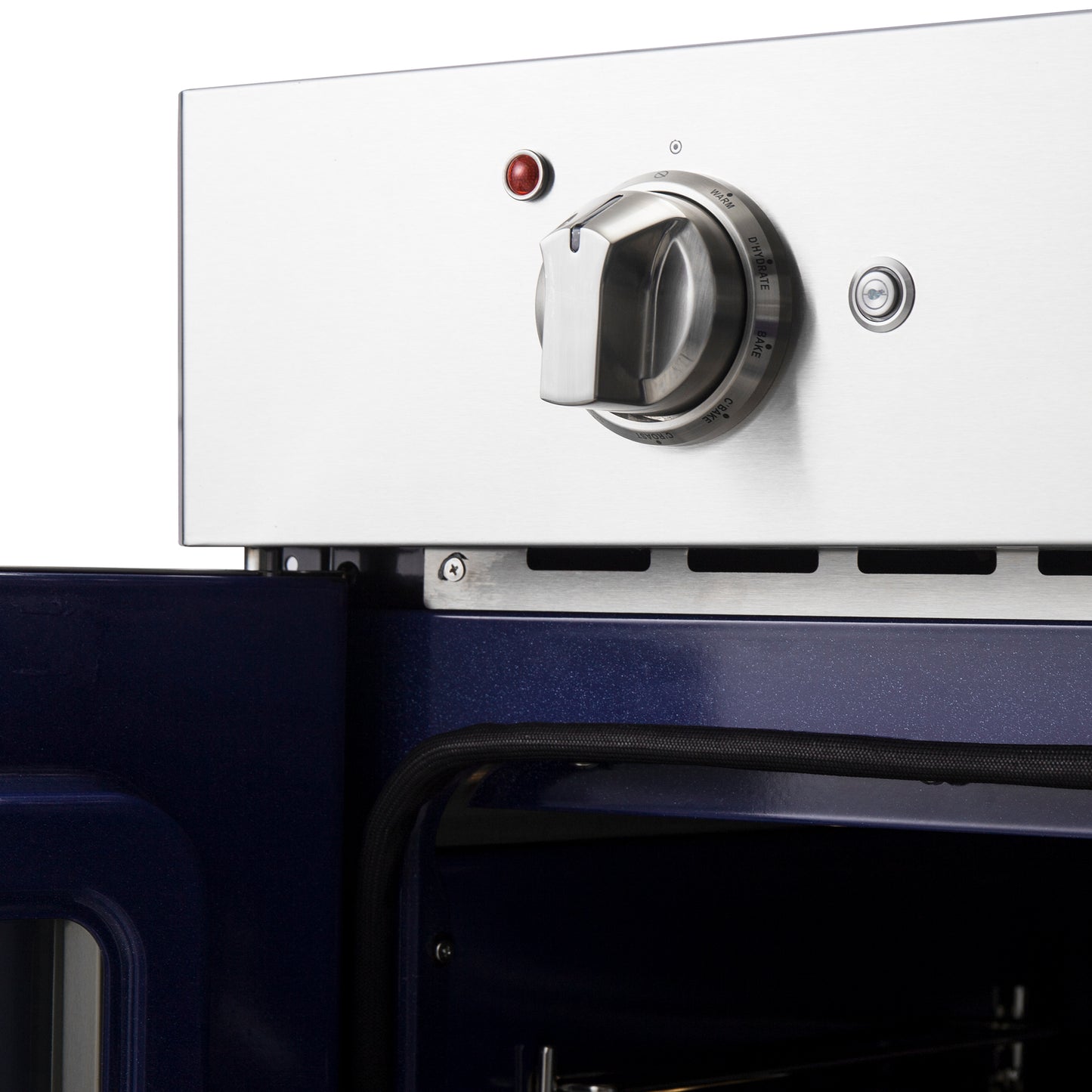 Horno eléctrico de pared Forno Gallico de 30 pulgadas con puerta francesa, acero inoxidable, convección real, freidora de aire y autolimpieza.