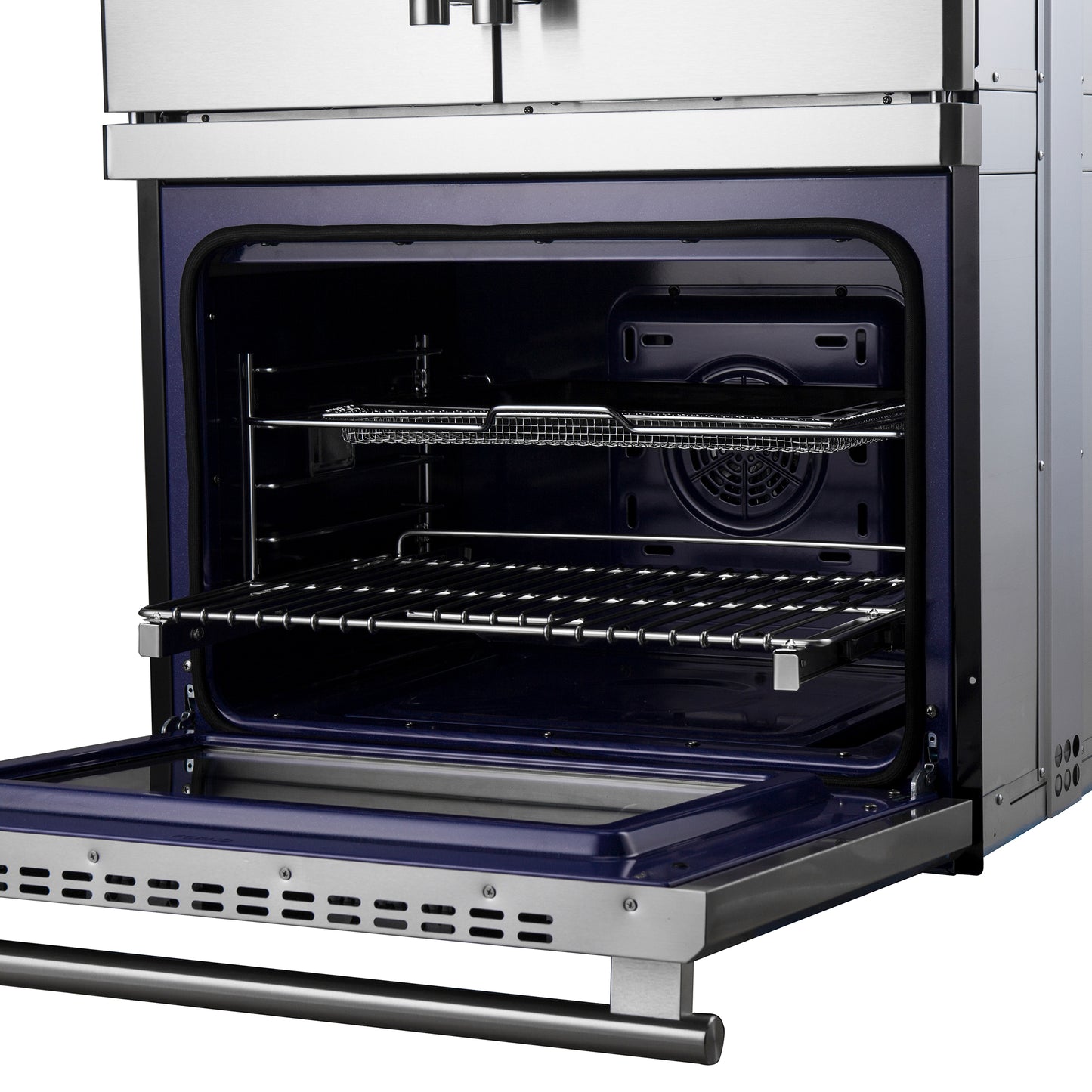Four électrique double porte française Forno Gallico de 30 pouces, acier inoxydable, cuisson par convection, panneau de commande tactile, fonction autonettoyante