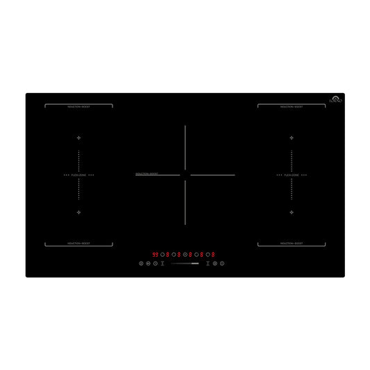 Placa de inducción Forno Ornonzo de 36 pulgadas, 5 zonas, 2 zonas flexibles, 10 200 W de potencia total, control táctil, 9 niveles de potencia