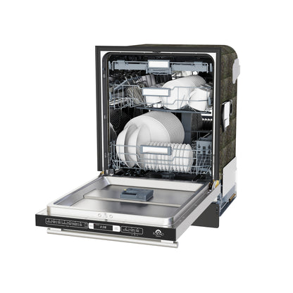 Lave-vaisselle encastrable Forno Romano de 24 pouces, finition en acier inoxydable, cuve en acier inoxydable, 49 dBA, certifié Energy Star