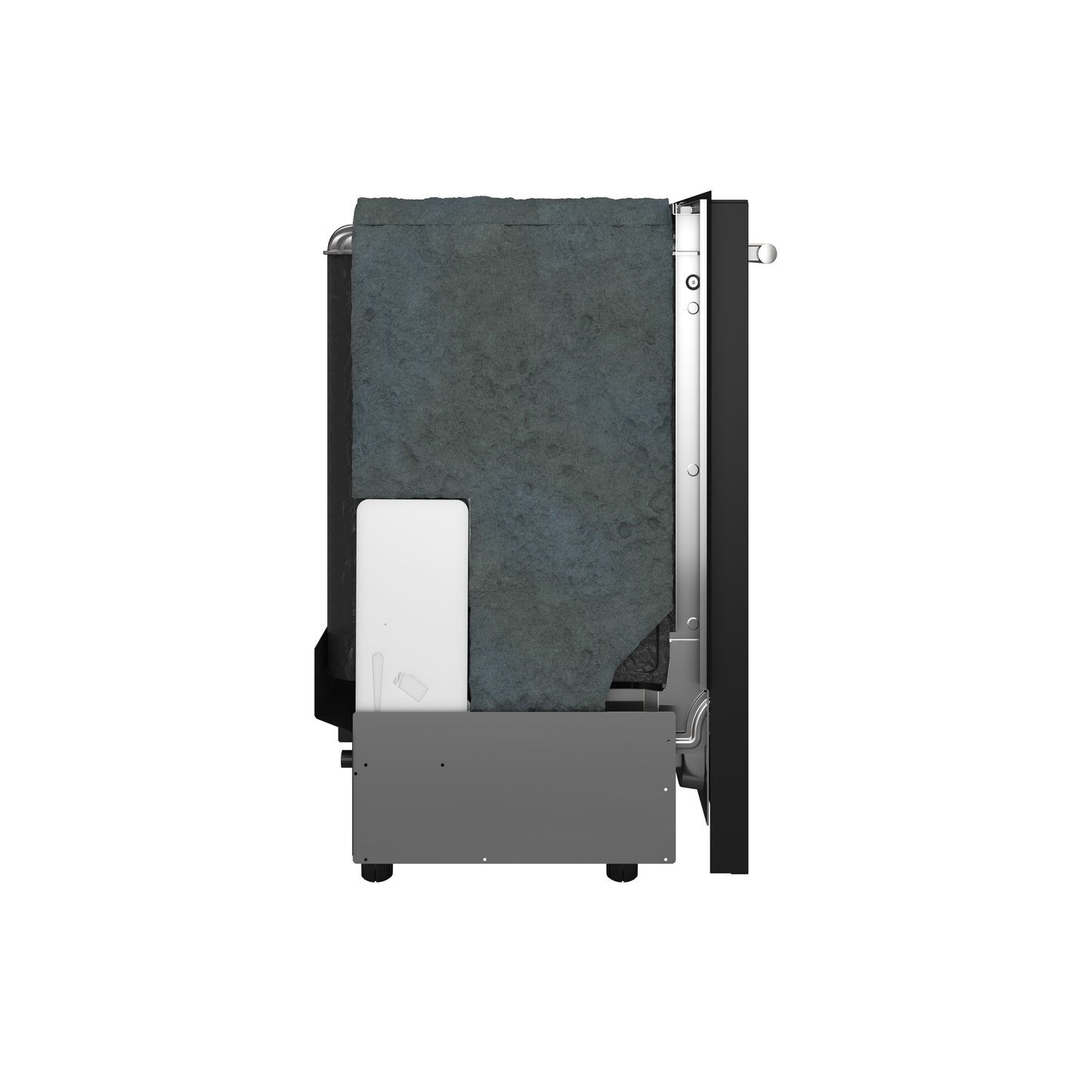 Lavavajillas Forno Pozzo de 24 pulgadas, empotrado, de tina alta, con control superior, color negro, 49 dBA, con sensor de suciedad, certificación ENERGY STAR