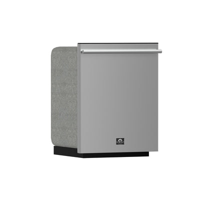 Lave-vaisselle encastré Forno Pozzo de 24 pouces, cuve haute, commandes par le haut, acier inoxydable, 49 dBA, certifié ENERGY STAR