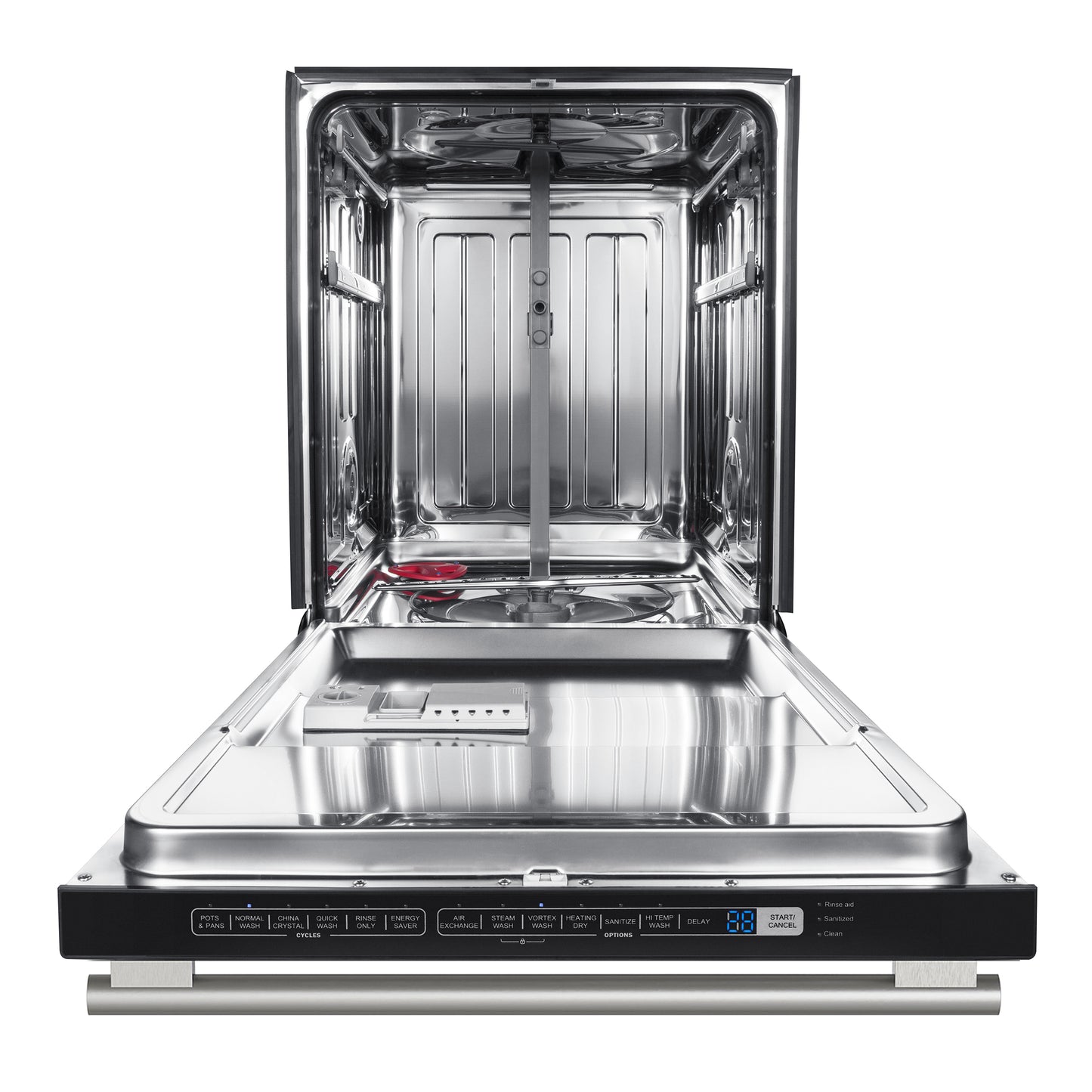 Lave-vaisselle encastrable Forno Pozzo de 24 pouces, cuve haute, commandes par le haut, blanc, 49 dBA, certifié ENERGY STAR