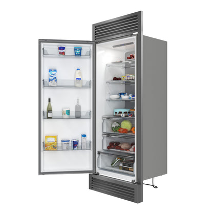 Réfrigérateur convertible encastrable Forno Maderno de 28 po, capacité de 13,6 pi³, ouverture à gauche avec grille décorative – largeur de 32 po