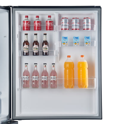 Refrigerador Forno Milano Espresso de 31 pulgadas con congelador inferior, color negro, capacidad de 17.2 pies cúbicos, de bajo consumo