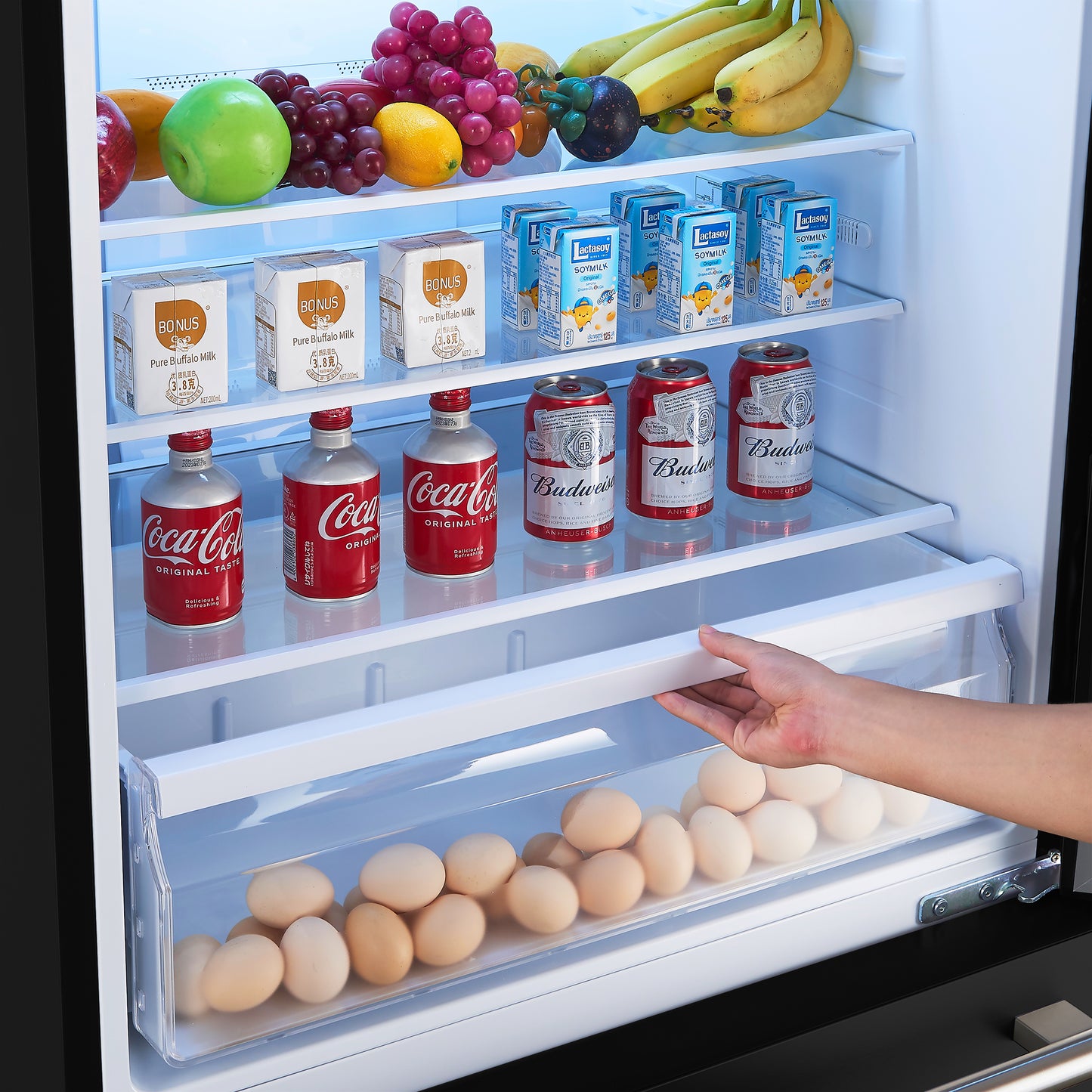 Refrigerador Forno Milano Espresso de 31 pulgadas con congelador inferior, color negro, capacidad de 17.2 pies cúbicos, de bajo consumo