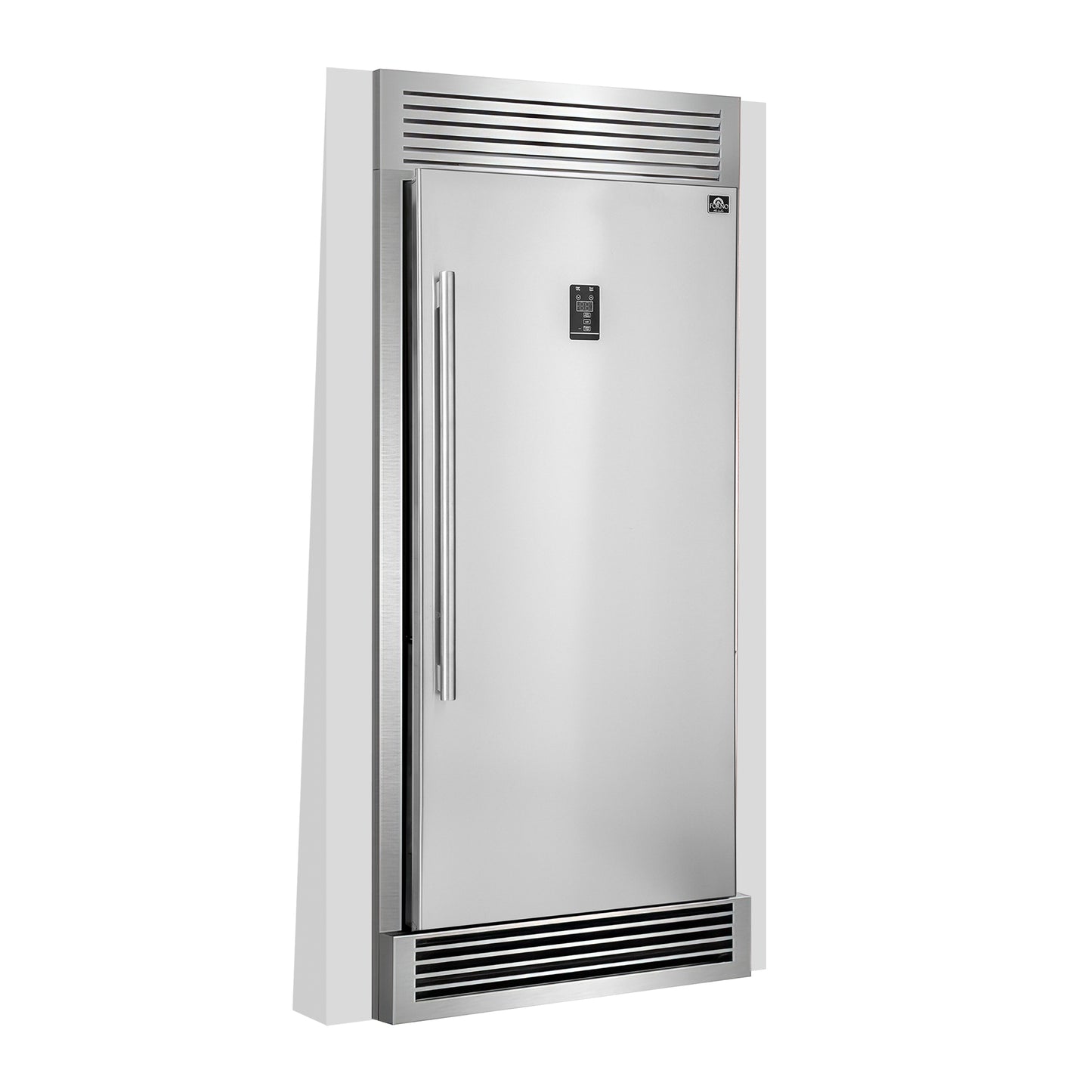 Refrigerador vertical convertible Forno Rizzuto de 28 pulgadas, 32 pulgadas de ancho, apertura a la derecha, parrilla decorativa, certificación ENERGY STAR