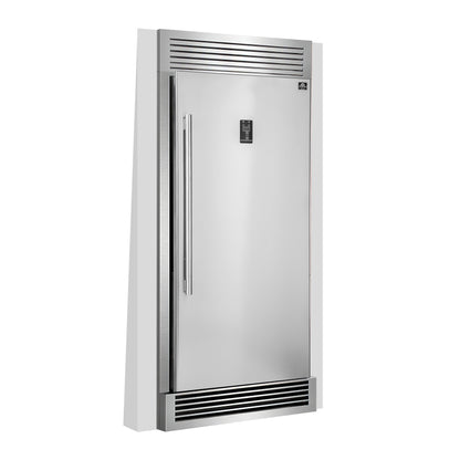 Refrigerador vertical convertible Forno Rizzuto de 28 pulgadas, 32 pulgadas de ancho, apertura a la derecha, parrilla decorativa, certificación ENERGY STAR