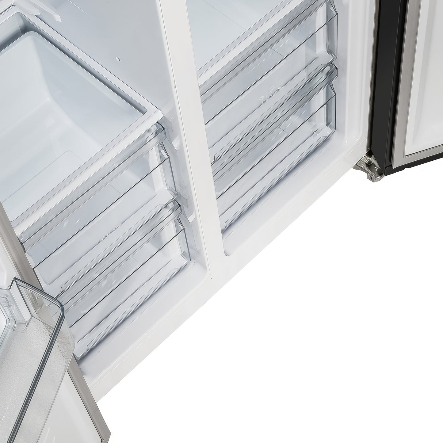 Réfrigérateur côte à côte Forno Salerno Espresso noir de 33 pouces, 15,6 pi³, écoénergétique, sans givre, design moderne