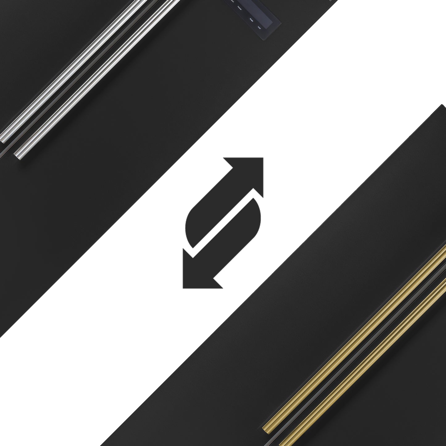 Réfrigérateur côte à côte Forno Salerno Espresso noir de 33 pouces, 15,6 pi³, écoénergétique, sans givre, design moderne