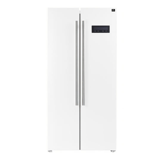 Refrigerador Forno Salerno Espresso de 84 cm, blanco, de dos puertas, 4,5 m³, de bajo consumo, sin escarcha, diseño moderno