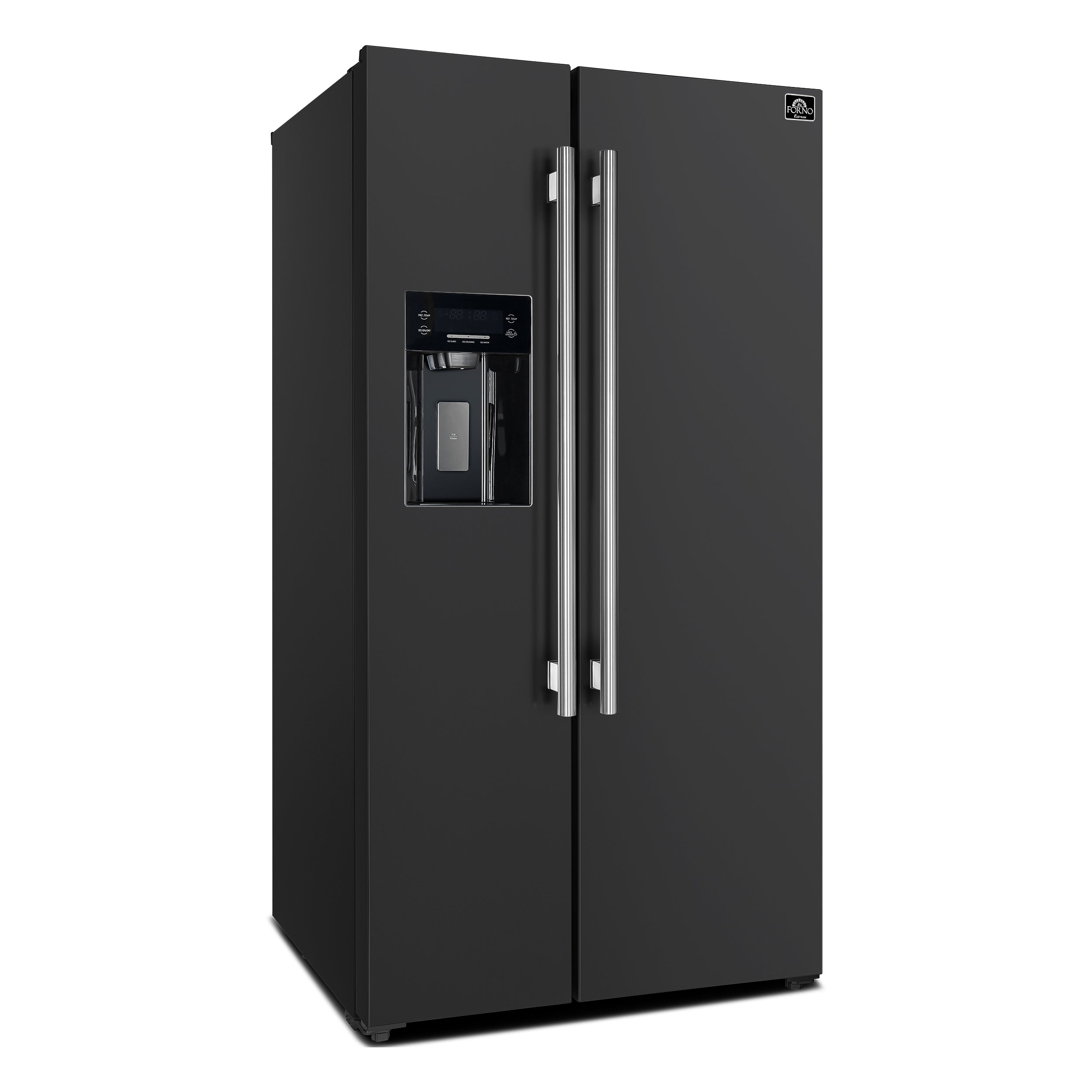 Forno Salerno Espresso 36-Inch Black Side-by-Side Refrigerator, 20
