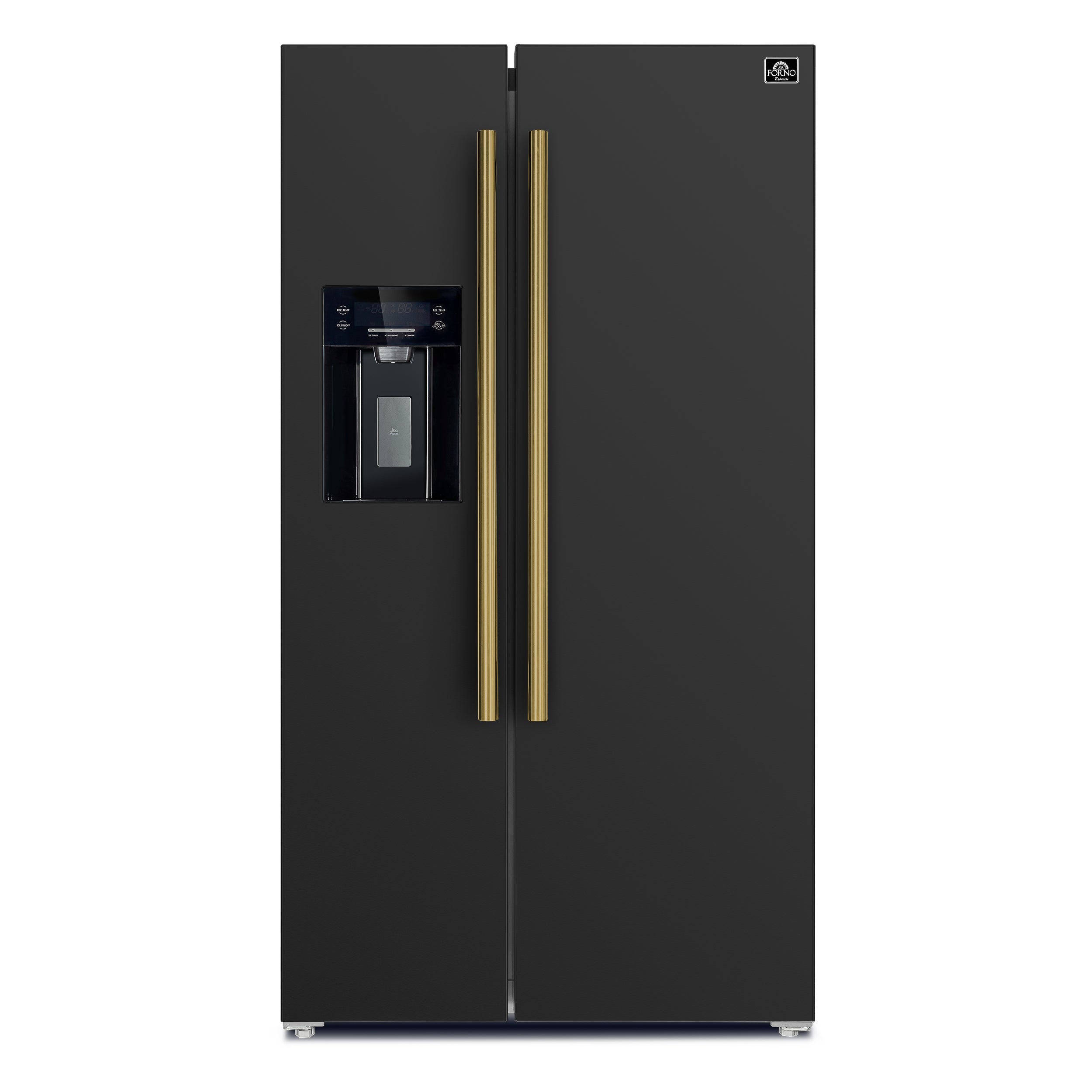 Forno Salerno Espresso 36-Inch Black Side-by-Side Refrigerator, 20