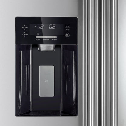 Ensemble de cuisine haut de gamme FORNO 2 pièces : cuisinière à gaz Giovanni 30 po en acier inoxydable, réfrigérateur côte à côte Forno Salerno 36 po en acier inoxydable 20 pi³ - FBDL-020-03-CAUS