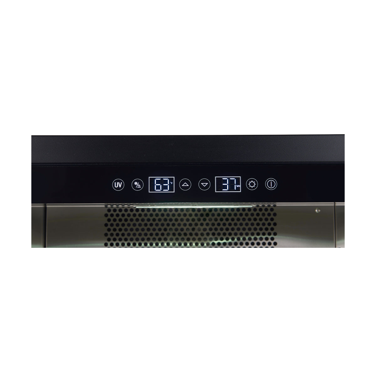 Gabinete de maduración en seco Forno Asciutto de 24 pulgadas, acero inoxidable 304, 4.41 pies cúbicos, iluminación LED, estantes ajustables