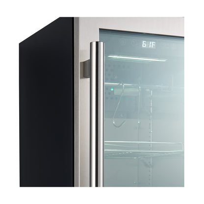 Gabinete de maduración en seco Forno Asciutto de 16 pulgadas, acero inoxidable 304, 2.65 pies cúbicos, iluminación LED, estantes ajustables