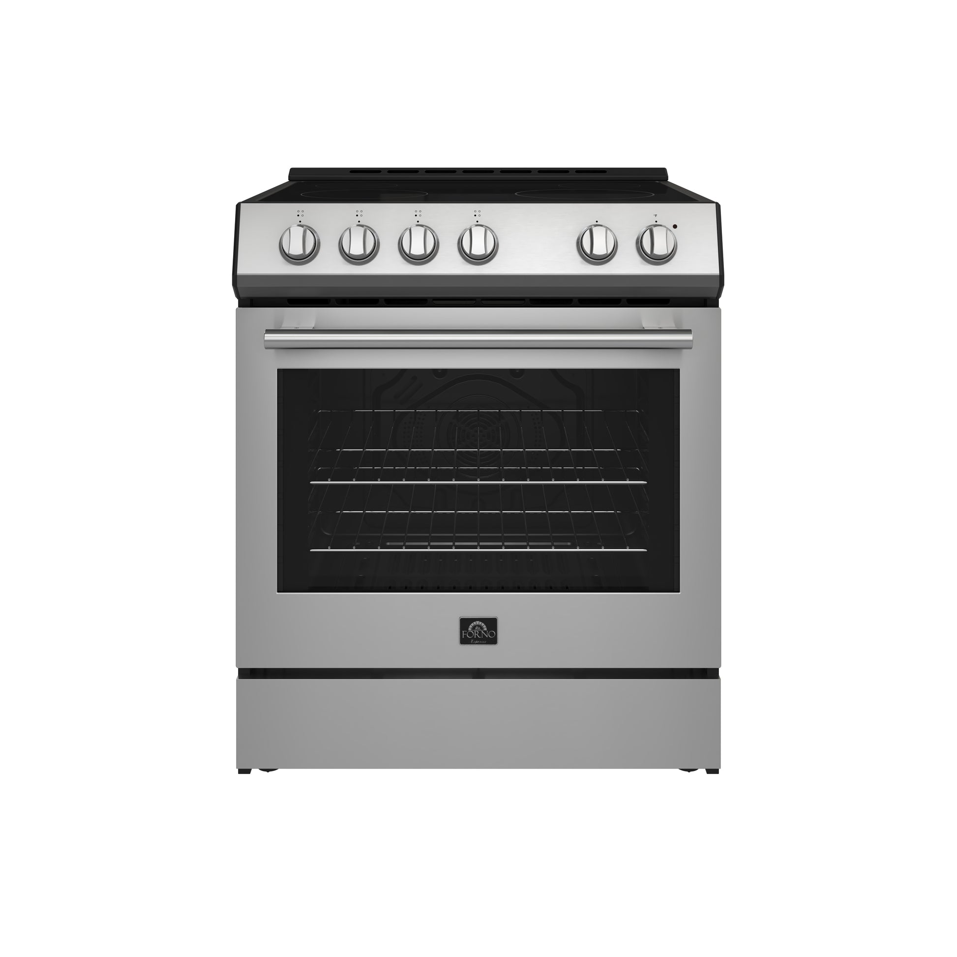Forno Leonardo Espresso 30-Inch Stainless Steel Electric Range, True Convection, Energy Efficient - Forno Appliances