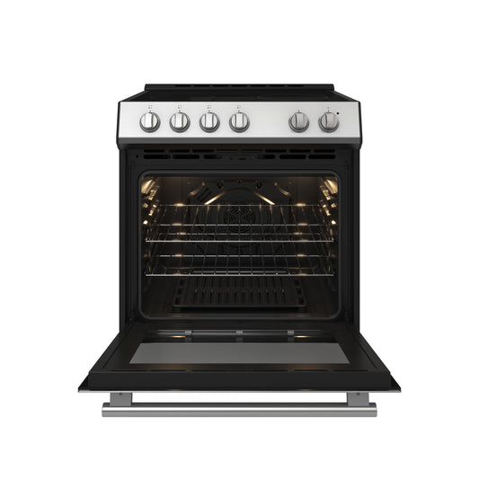 FORNO 2-Piece SS Kitchen Bundle - 30" Electric Range and 36" Bottom Freezer Refrigerator - Forno Appliances