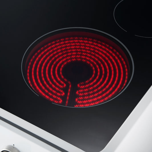 Pack cuisine blanc FORNO 2 pièces - cuisinière électrique 30" et réfrigérateur congélateur bas 36" - Forno Appliances