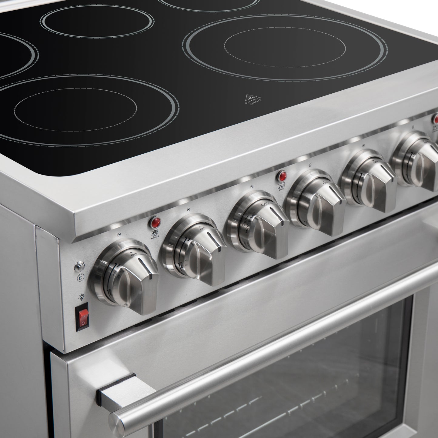 Cocina eléctrica independiente Forno Massimo de 30 pulgadas, horno de convección real
