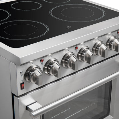 Cocina eléctrica independiente Forno Massimo de 30 pulgadas, horno de convección real
