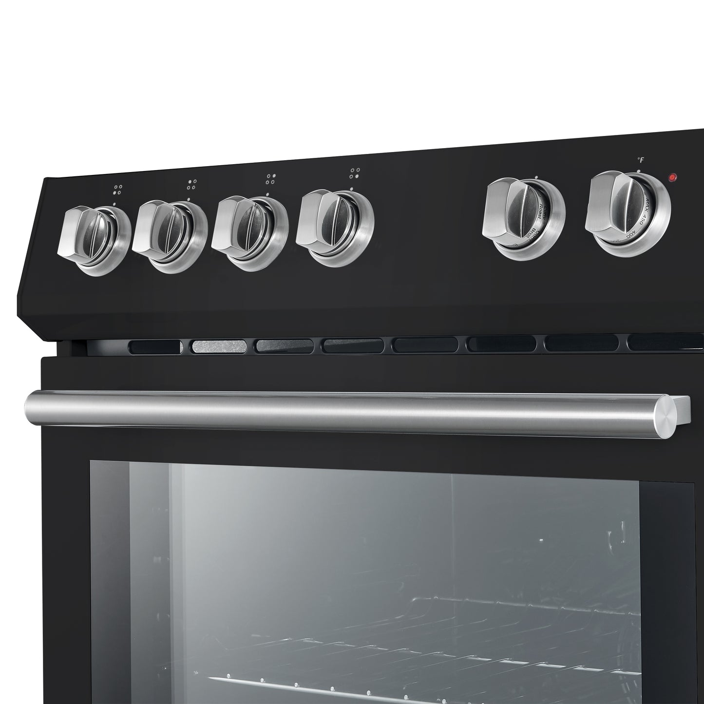 Ensemble de cuisine premium 4 pièces FORNO : cuisinière Leonardo Espresso noire de 30 po, hotte noire de 30 po, réfrigérateur congélateur inférieur noir de 31 po, lave-vaisselle encastrable noir de 24 po - FBDL-006-02CA