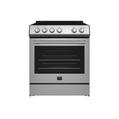 Cocina eléctrica Forno Leonardo Espresso de acero inoxidable de 30 pulgadas, convección real, eficiencia energética