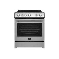 Forno Leonardo Espresso Cuisinière électrique en acier inoxydable de 30 pouces, véritable convection, économe en énergie