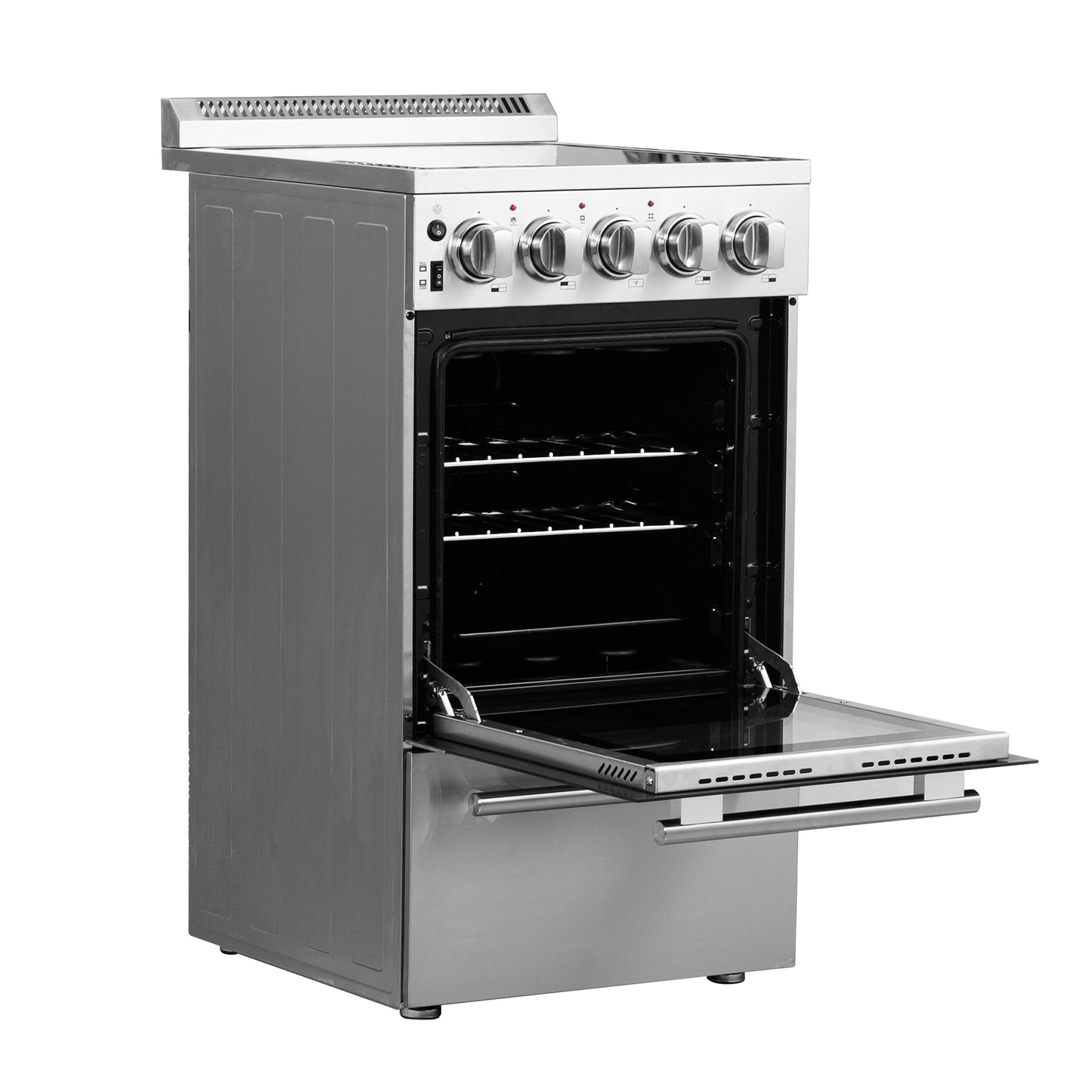 Cocina eléctrica independiente Forno Pallerano de 20 pulgadas, versión para Canadá, enchufe y cable incluidos