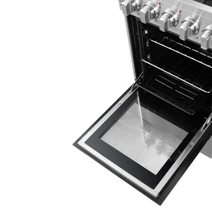 Cocina eléctrica independiente Forno Pallerano de 20 pulgadas, versión para Canadá, enchufe y cable incluidos