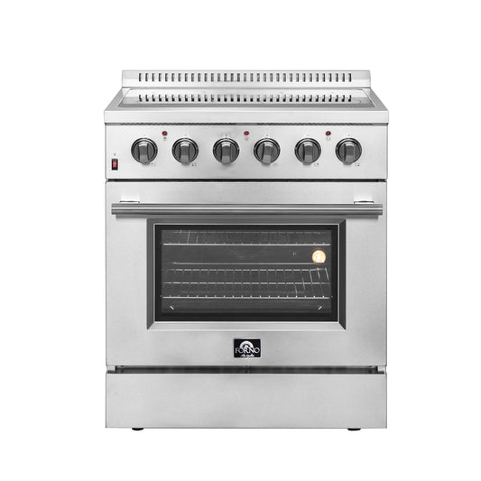 Cuisinière électrique autonome Forno Galiano de 30 pouces, convection véritable, écoénergétique
