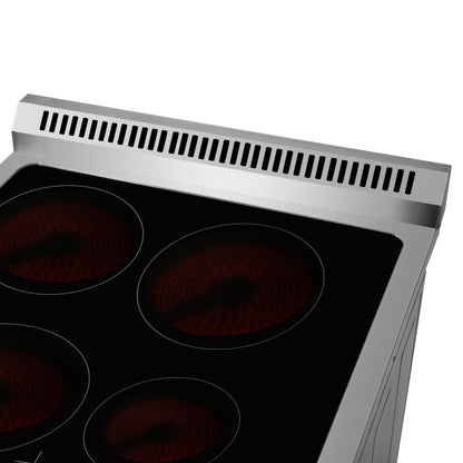 Cocina eléctrica independiente Forno Loiano de 24 pulgadas, versión canadiense, sin función de asador, enchufe y cable incluidos