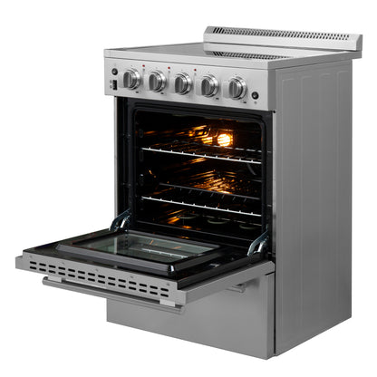 Forno Loiano 24-Inch Freestanding Electric Range, Canada Version, No Rotisserie Function, Plug and Cord Included - Forno Appliances