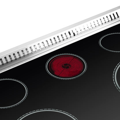 Cocina eléctrica independiente Forno Galiano de 36 pulgadas con puerta francesa, convección real y eficiencia energética