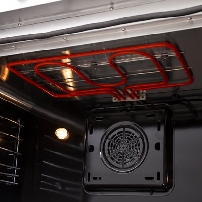 Cocina eléctrica independiente Forno Galiano de 36 pulgadas con puerta francesa, convección real y eficiencia energética