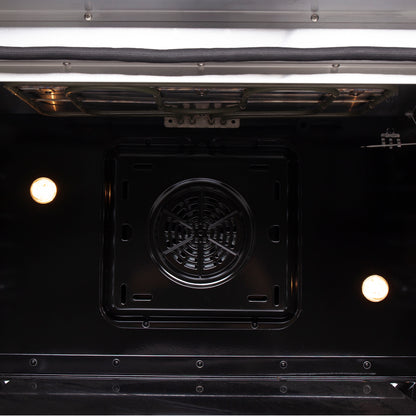 Cocina eléctrica independiente Forno Galiano de 36 pulgadas con puerta francesa, convección real y eficiencia energética