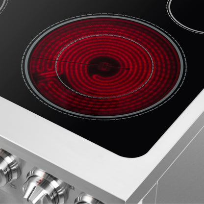 Cocina eléctrica independiente Forno Massimo de 30 pulgadas con puerta francesa y horno de convección real