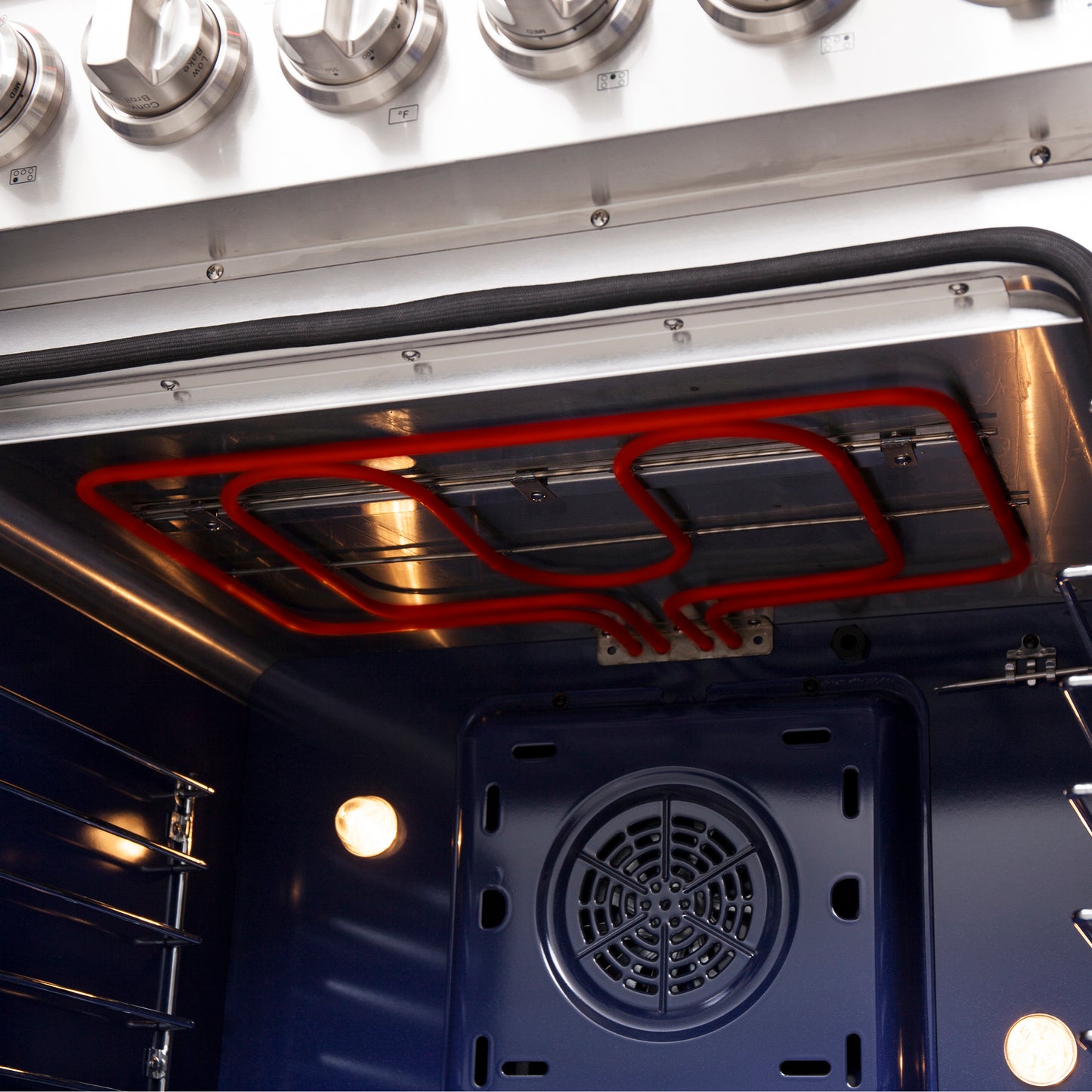 Cocina eléctrica independiente Forno Massimo de 30 pulgadas con puerta francesa y horno de convección real